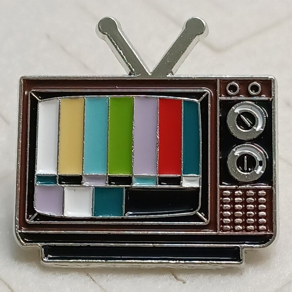 Retro TV Lapel Pin